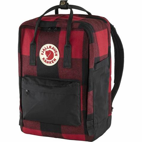 Fjallraven Kånken 15 Laptop Backpack Black Red Singapore For Men (SG-655658)